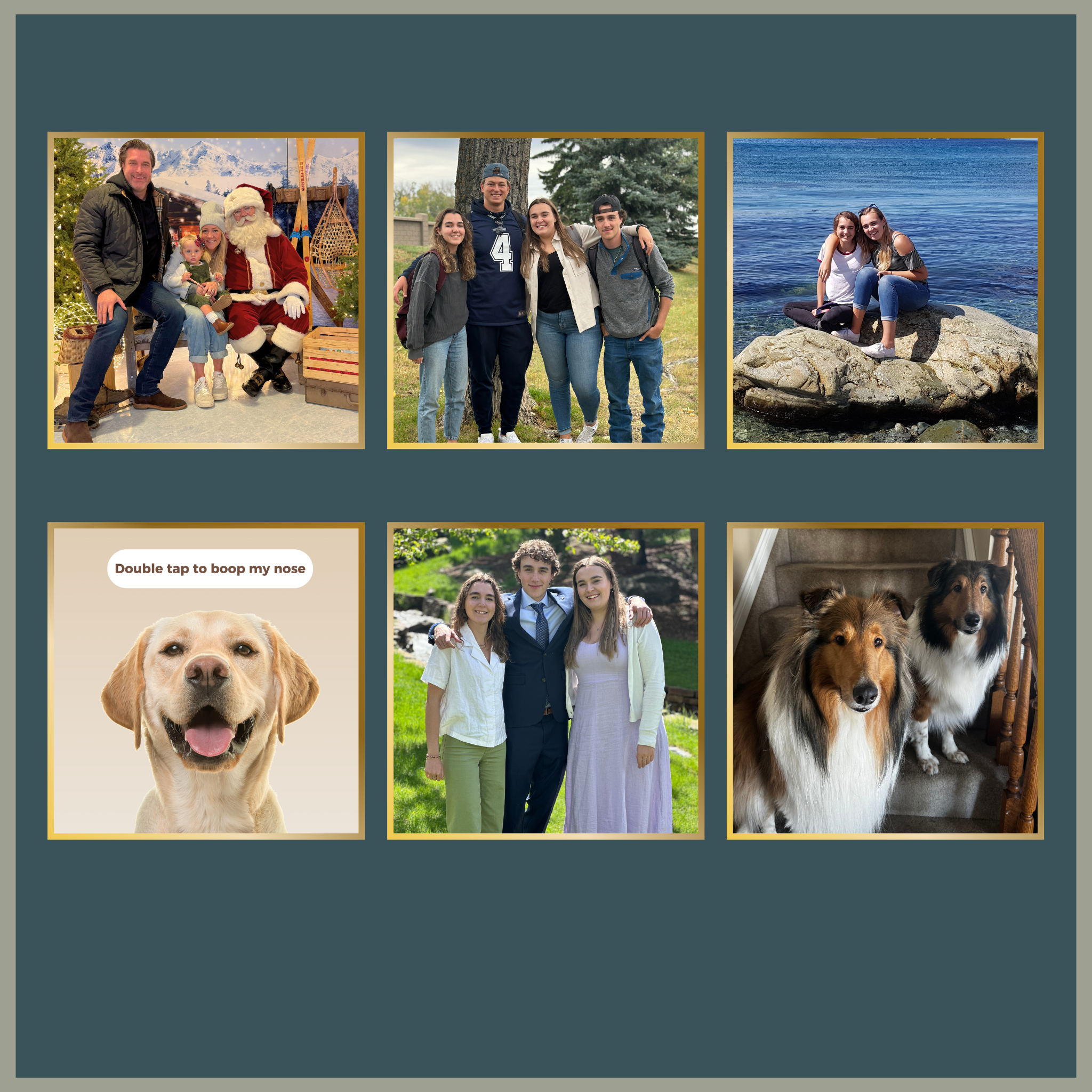 B. Set of 6 - Custom Magnets